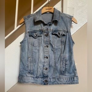 Merona Light Blue Denim Vest